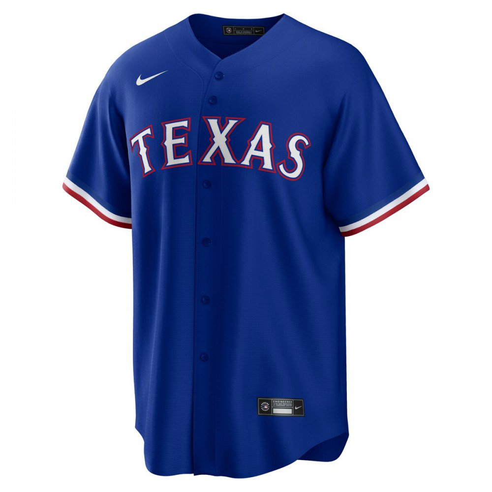 Jacob deGrom Texas Rangers Away Replica Player Jersey - Royal-Pro Kit Vault | Brand New 26/27 Sports Jerseys